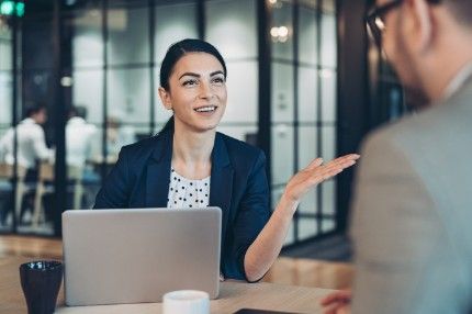 People in meeting