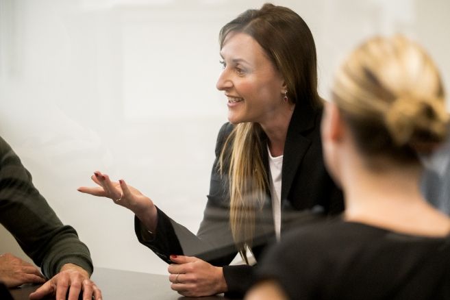 People in meeting