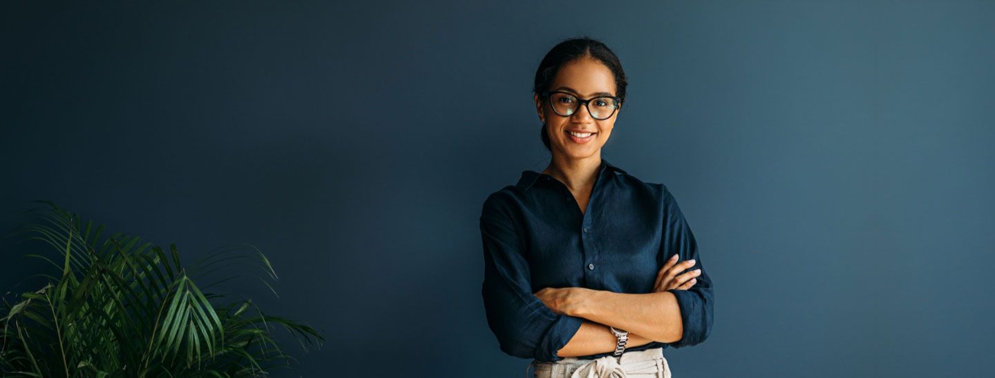 Woman in office working