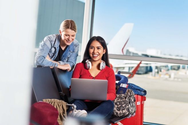 Women at airport
